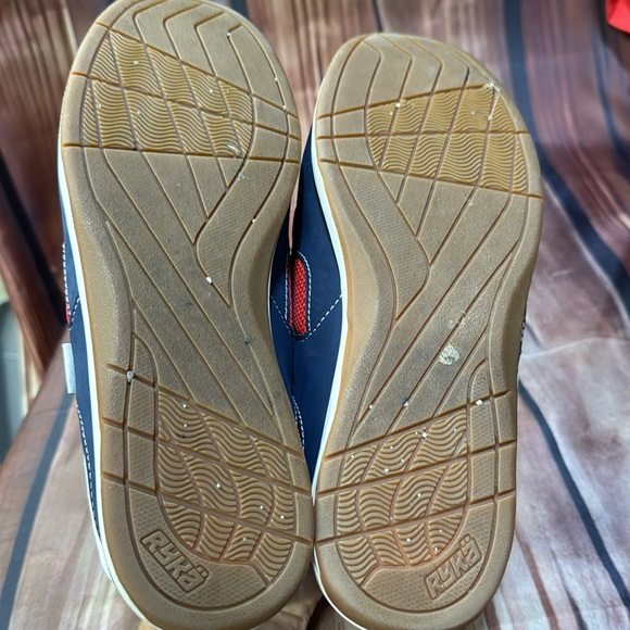 Ryka Boat Shoe Red White Blue Size 9W - Picture 6 of 6